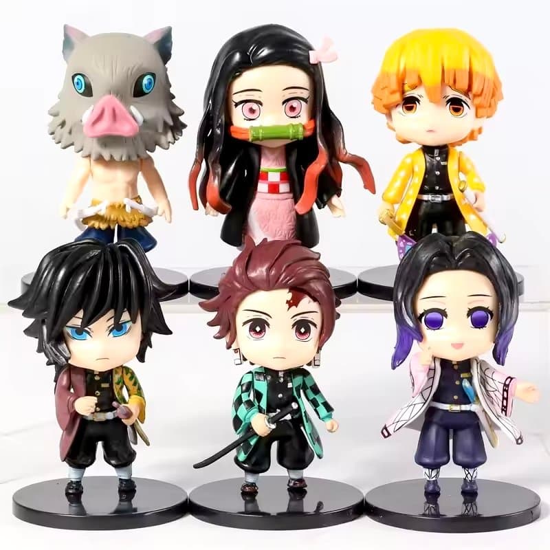 Demon Slayer Mini Pack Of 6 Figures