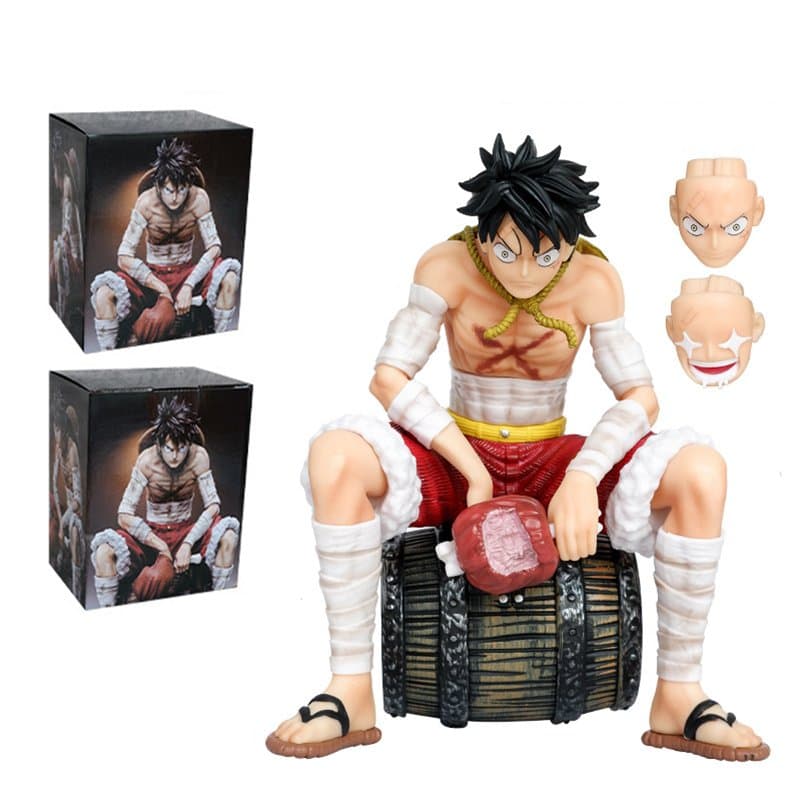 One Piece Monkey D Luffy Eating Meat Figure