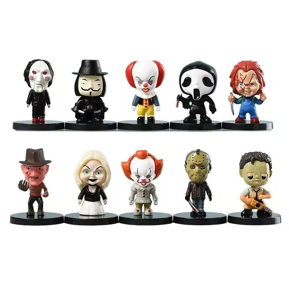 Horror Movie Mini Figures 10 In 1 Pack