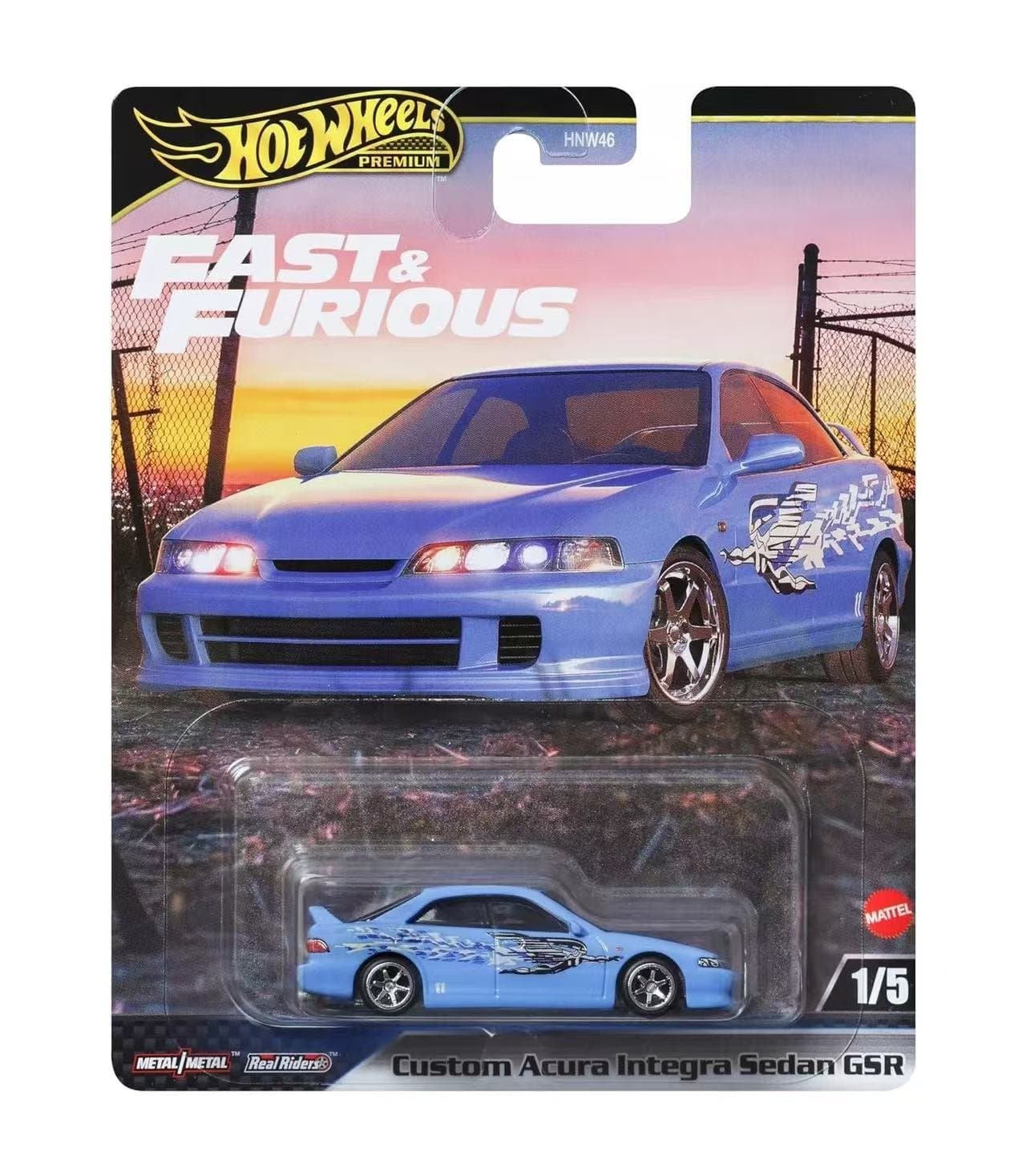 Hot Wheels Premium Fast & Furious Custom Acura Integra Sedan GSR